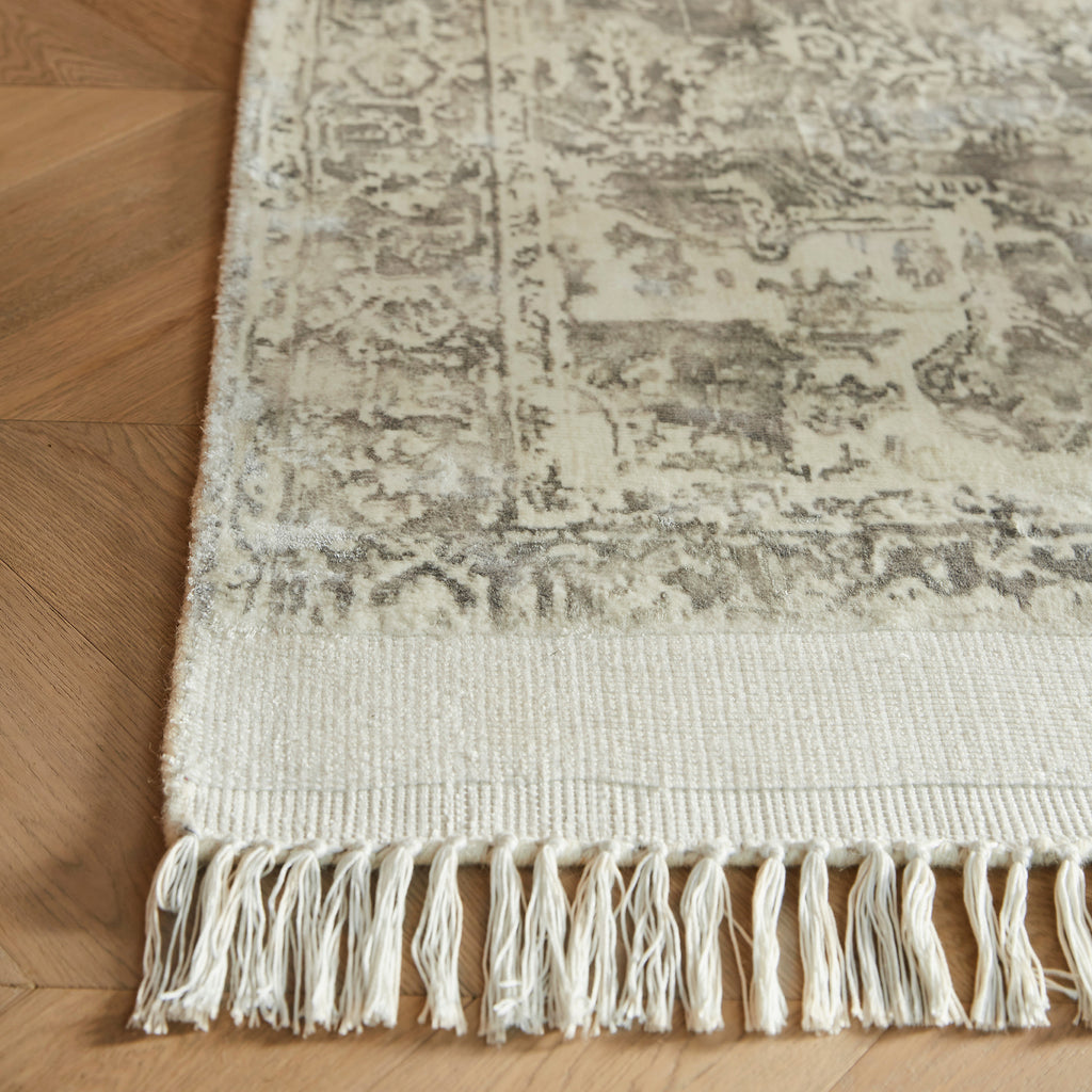 Large Wild good Sage Vienna Lunar Moon Phase Rug with Tassels