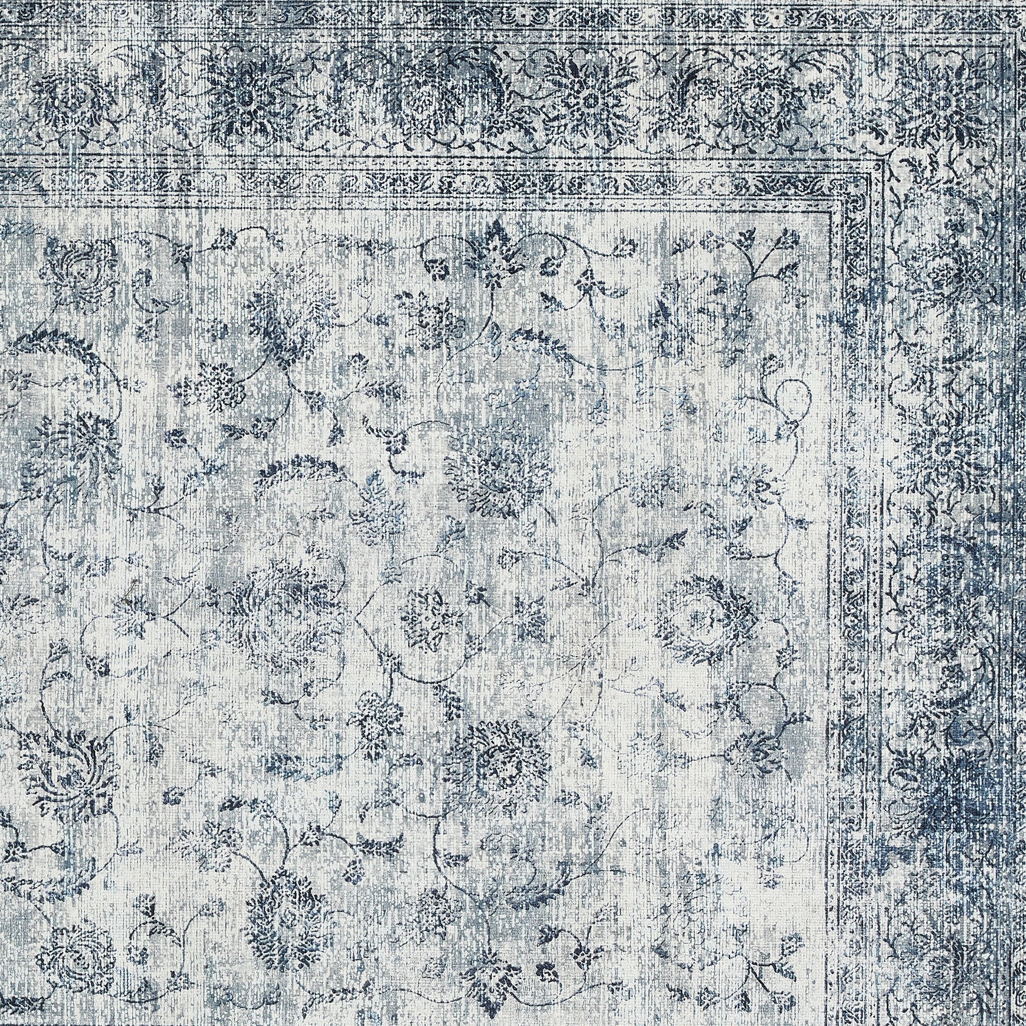 Hug Rug Vintage Imperial Washable Rug Pattern Close Up