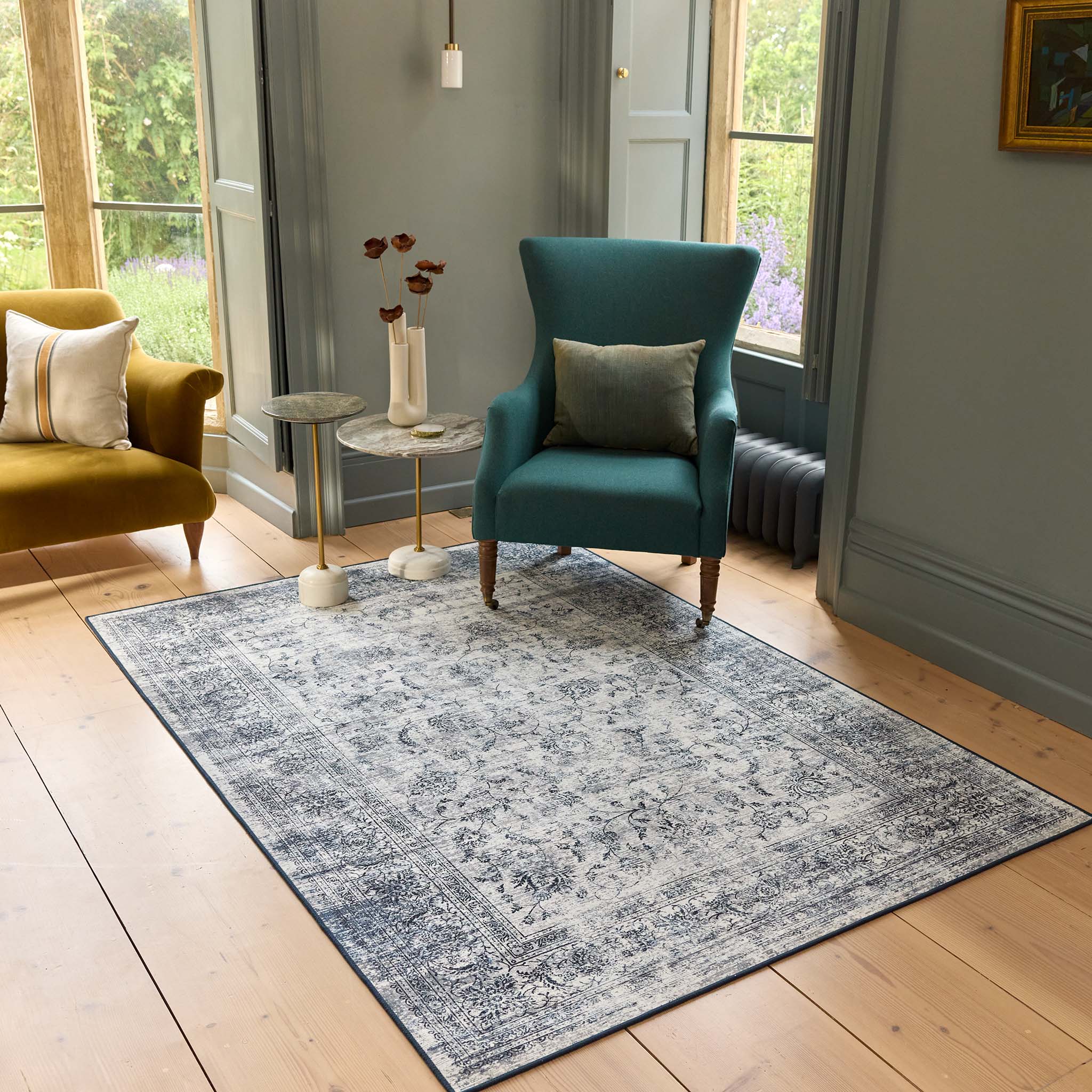 Hug Rug Vintage Imperial Washable Living Room Rug