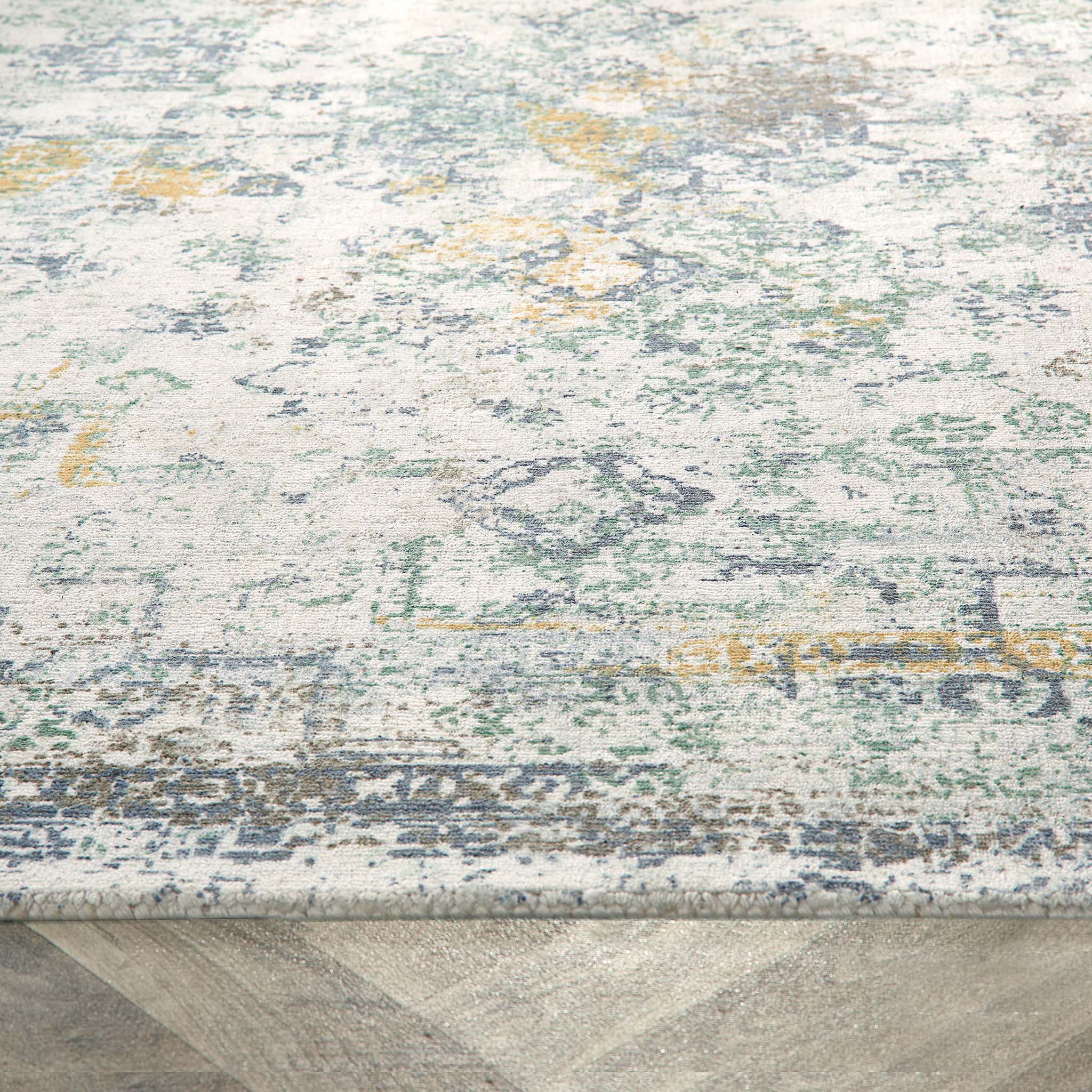 Vogue Rug Blue/Ochre 3
