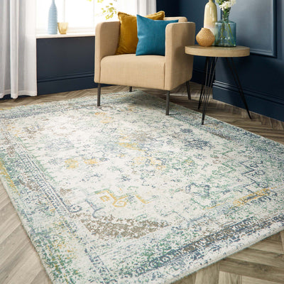 Vogue Rug Blue/Ochre 2