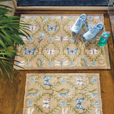 Wild Meadow Beige Green Doormat Lifestyle 5