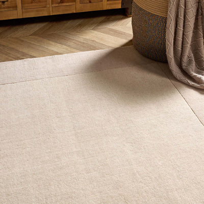 Borders Wool Rug Natural 5