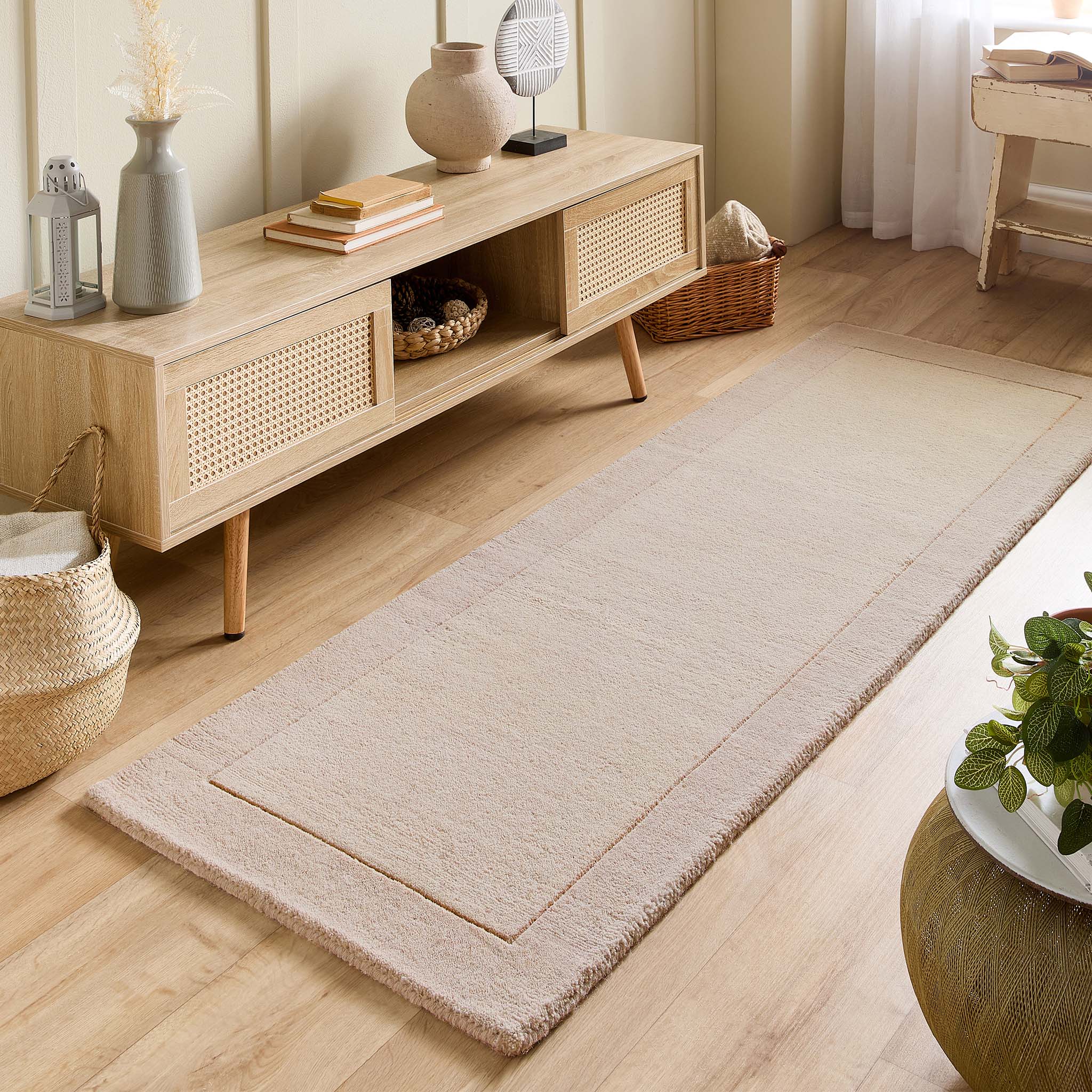 Borders Wool Runner Natural 4
