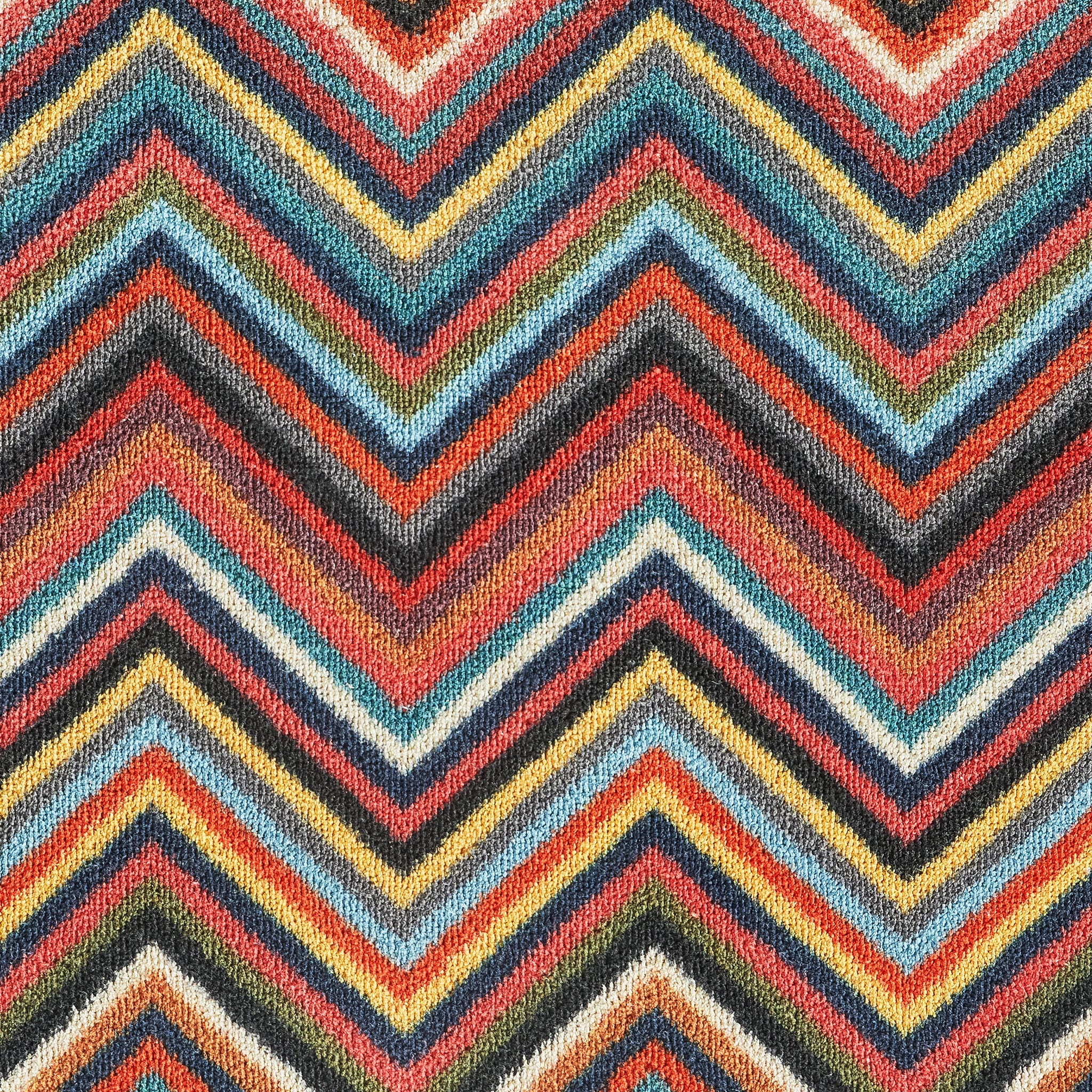 Chevron 1 Multicoloured Doormat 3
