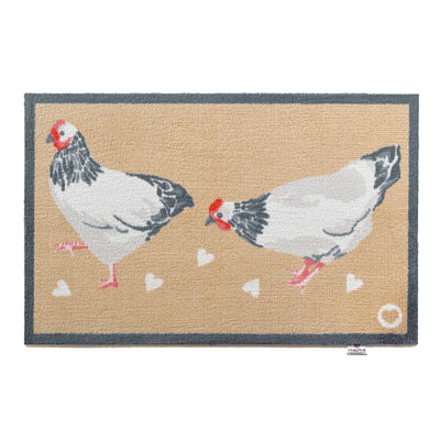 Chicken 1 Beige Washable Doormat 7