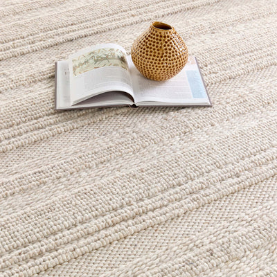 Chunky Knit Rug Cream 5