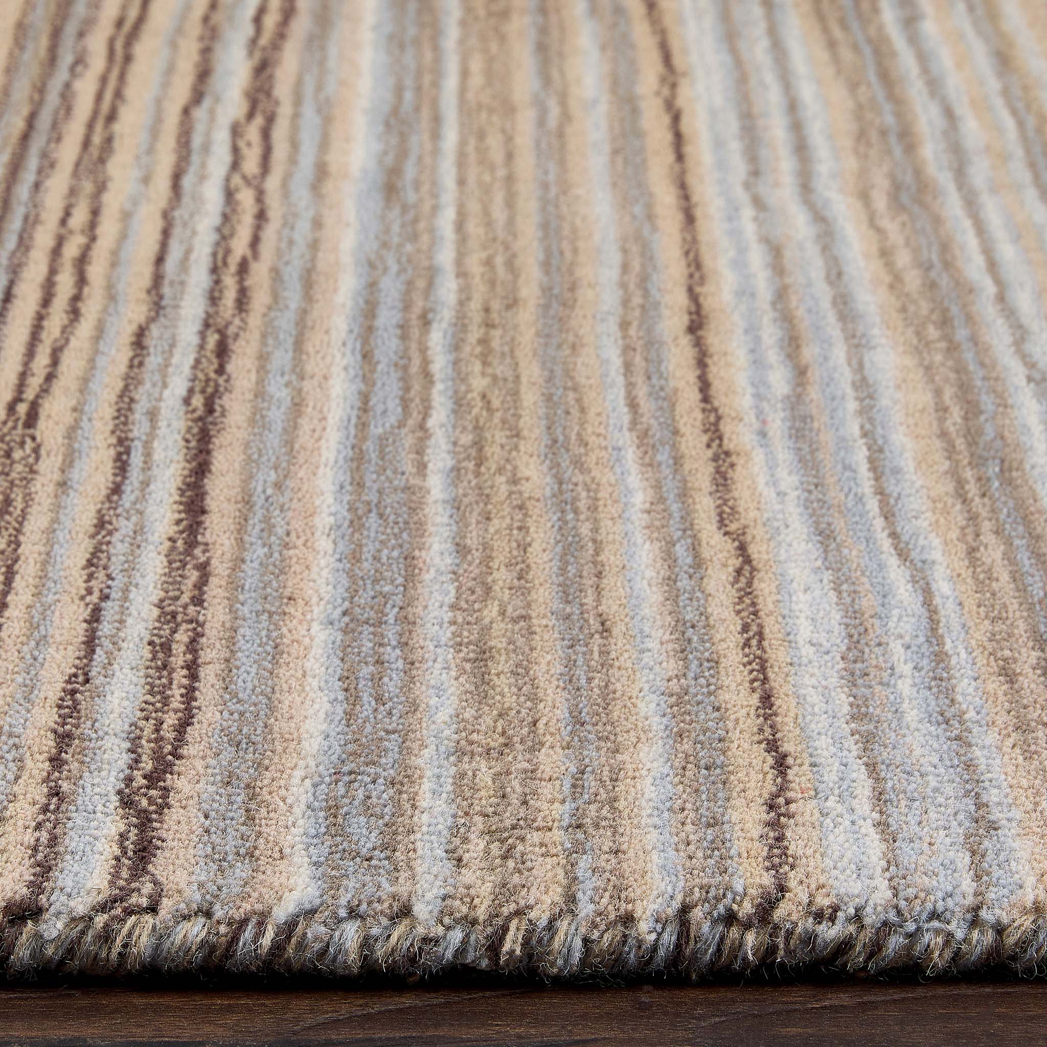 Fine Stripes Rug Beige 4