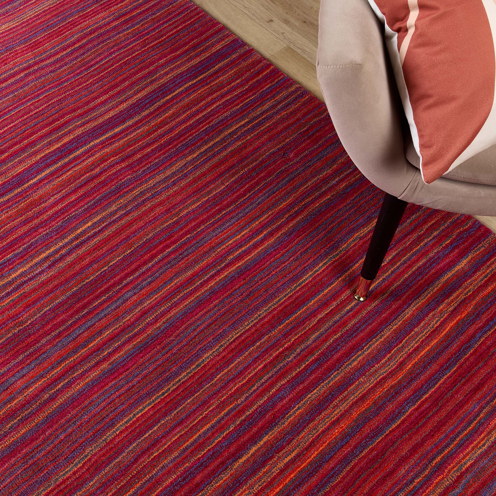 Fine Stripes Rug Purple/Pink 5
