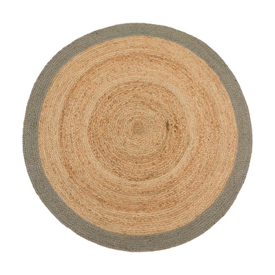 Jute Border Rug Sage Green 10