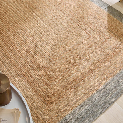 Jute Border Rug Sage Green 7