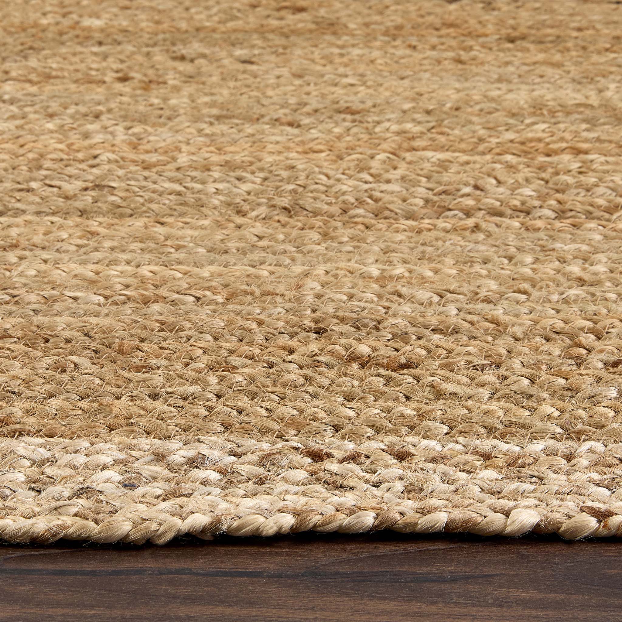 Jute Border Rug Natural White 6