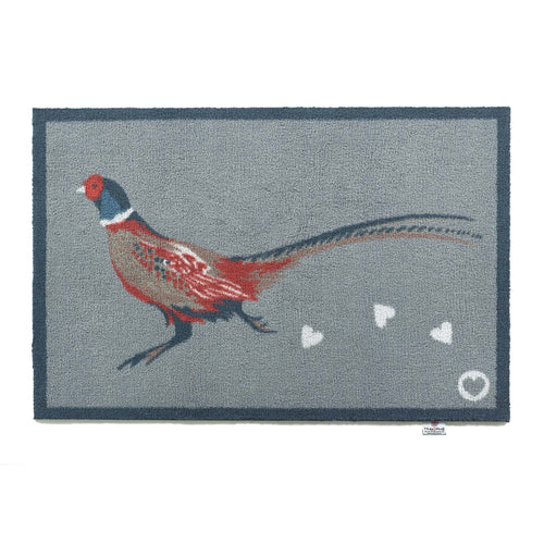 Pheasant 1 Grey Washable Doormat 7
