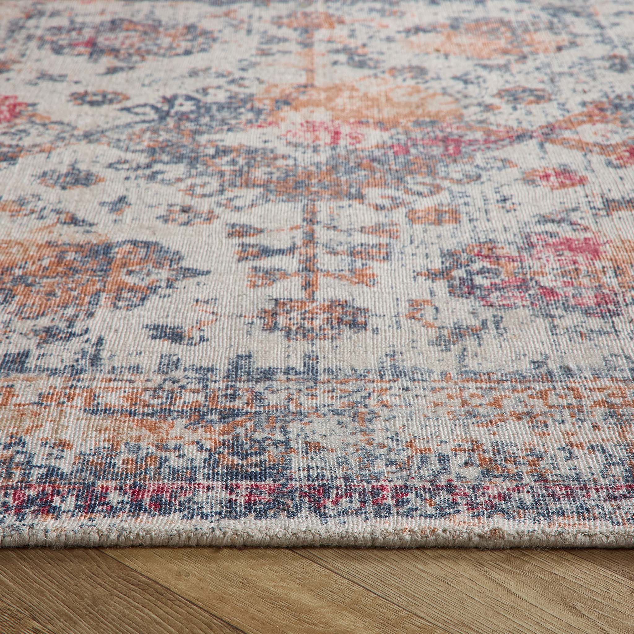 Vogue Rug Navy/Rust 3