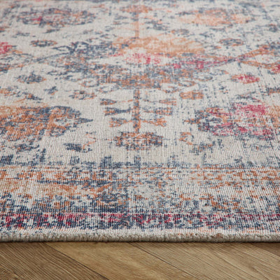 Vogue Rug Navy/Rust 3