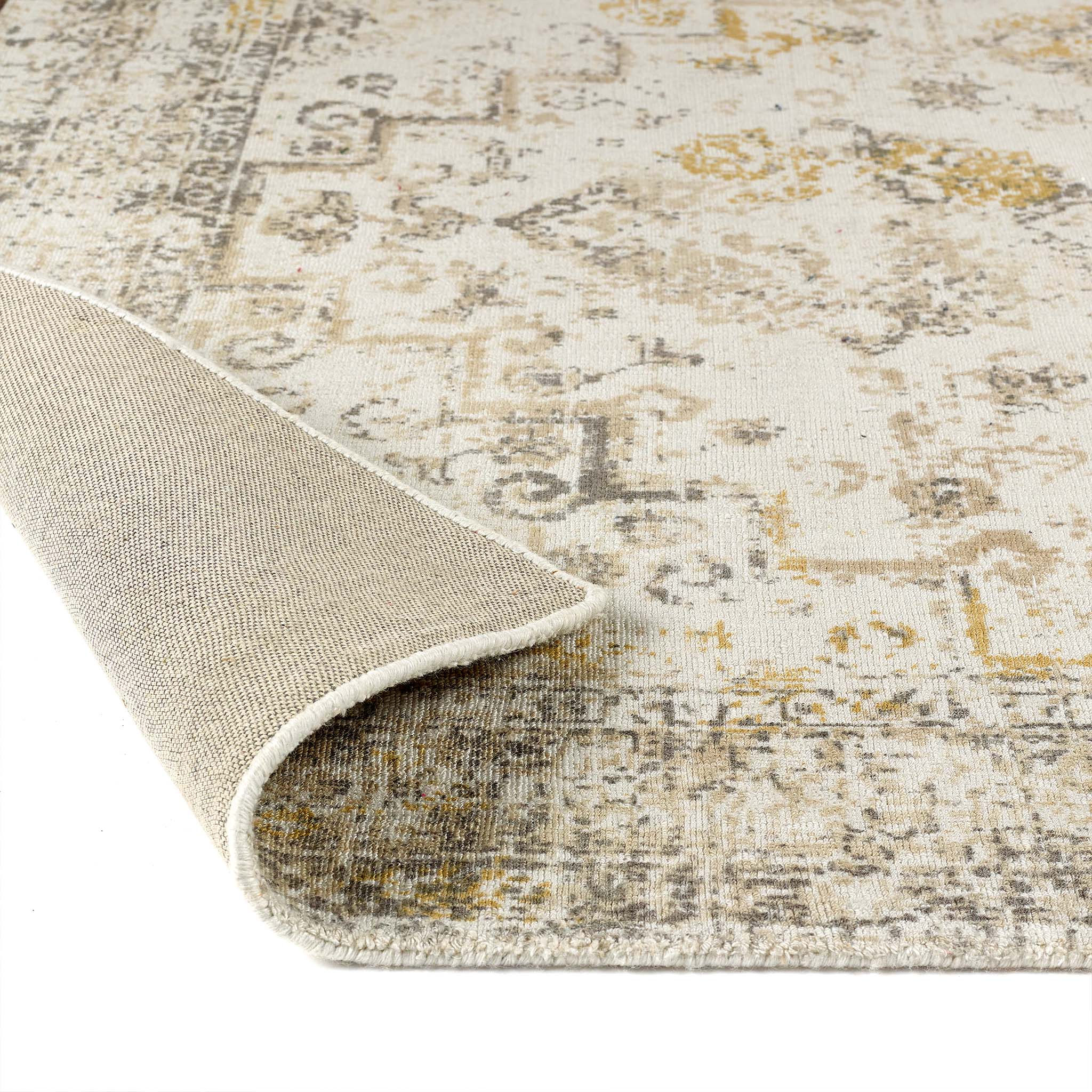 Vogue Rug Light Grey/Ochre 3