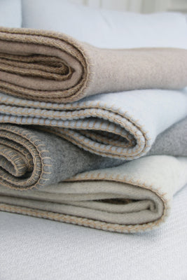 Supporting British manufacturers with our brand new lambswool throws