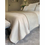 Luxury Wool Throw Ash and Sandstone 4