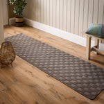 Sculptured Washable Basketweave Rug Mink 2