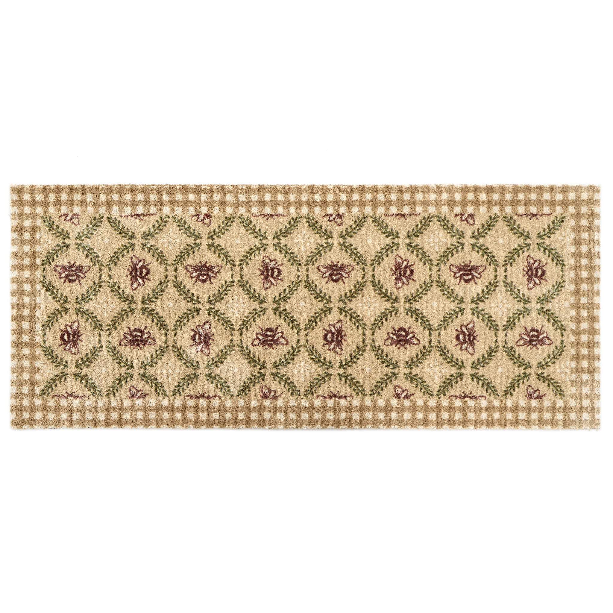 Beehive Beige Washable Runner 8