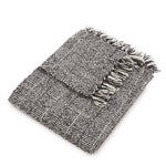 Crosshatch Throw Black