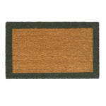 Printed Coir Border Green Doormat 1