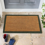 Printed Coir Border Green Doormat 2