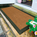 Printed Coir Border Green Runner 3