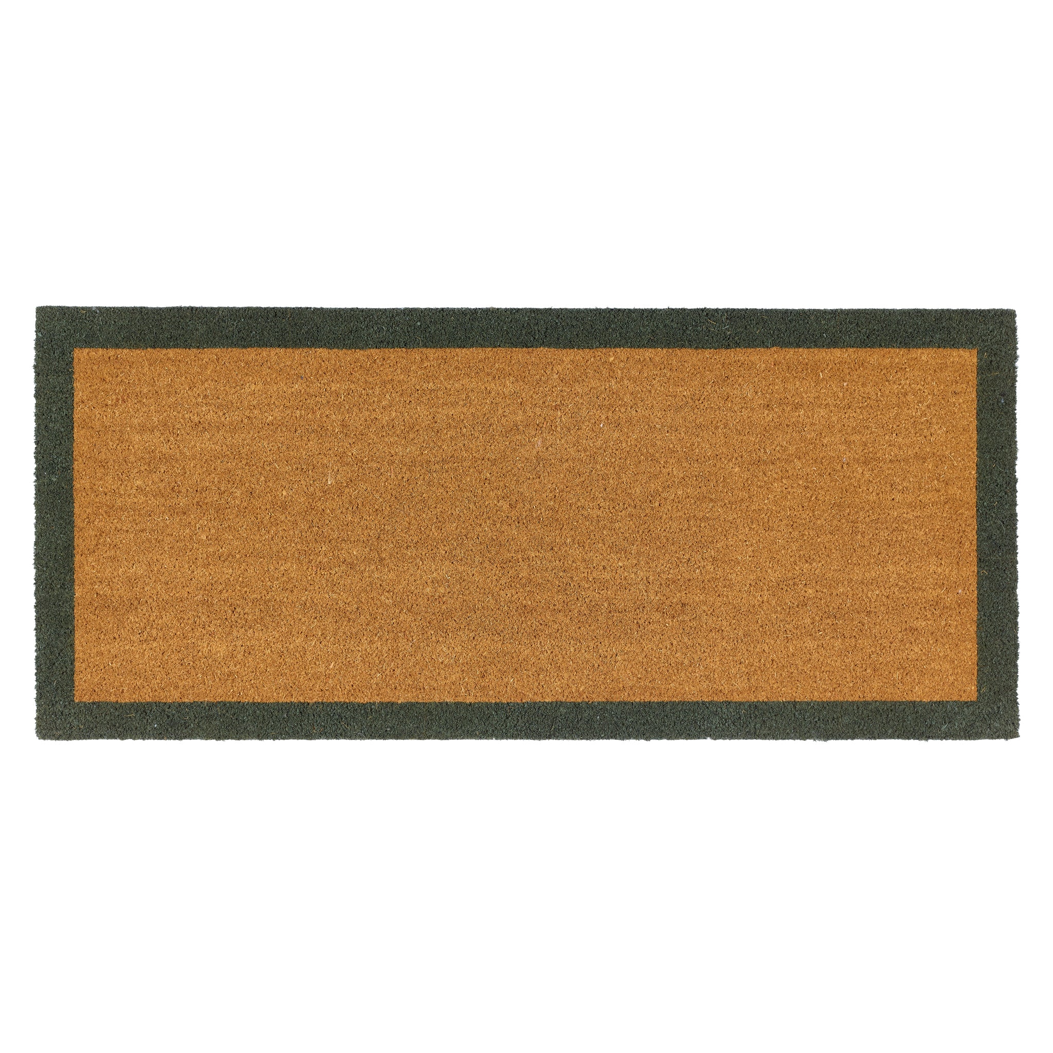 Printed Coir Border Green Runner 5
