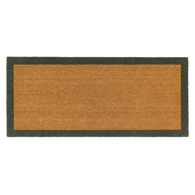 Printed Coir Border Green Runner 5