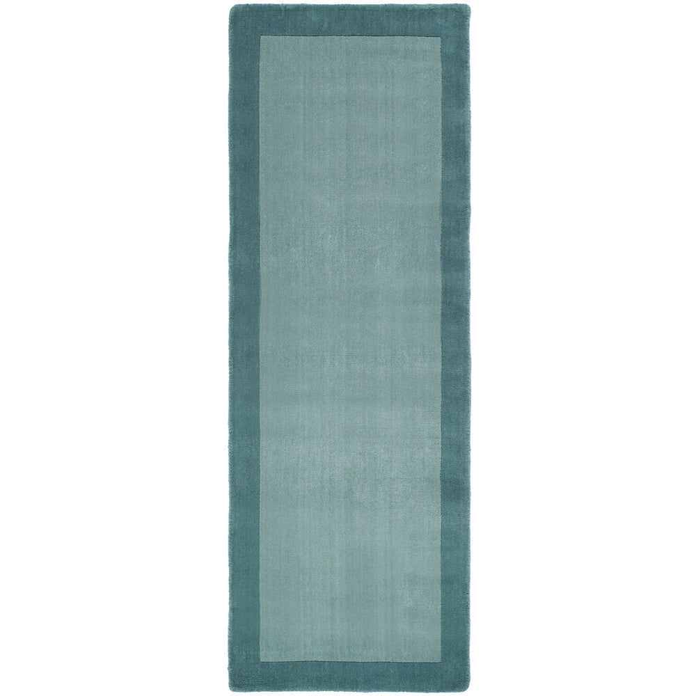 Borders Wool Hallway Runner Duck Egg 3
