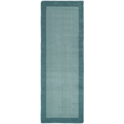 Borders Wool Hallway Runner Duck Egg 3