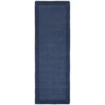 Borders Wool Rug Navy 4