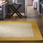 Borders Wool Rug Ochre 2