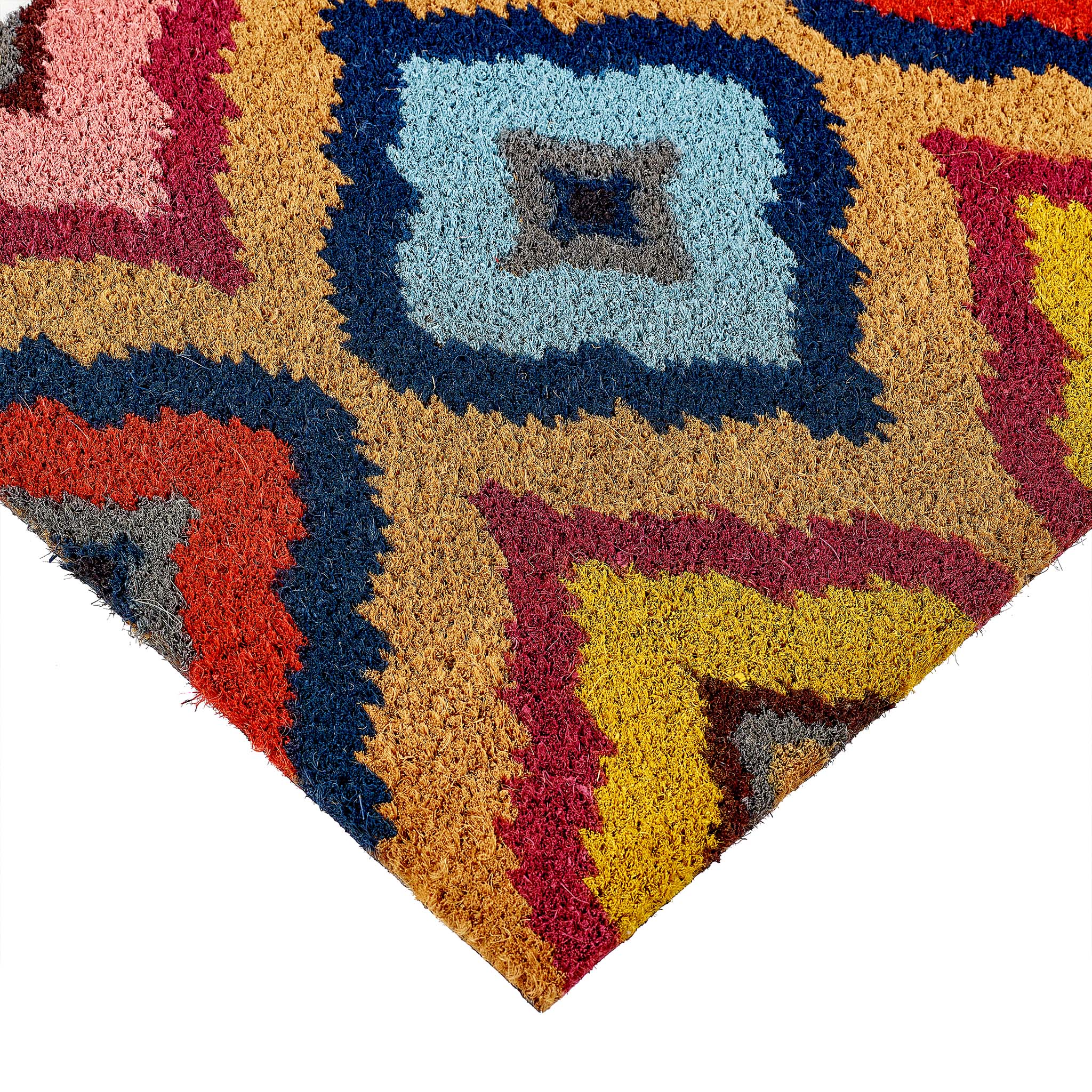 Bright Ikat Coir Doormat 4