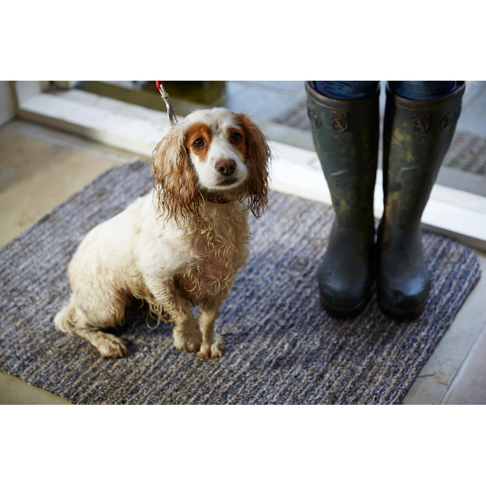 Candy Slate Striped Washable Doormat 2