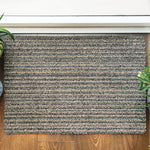 Candy Sage Green Striped Doormat 3