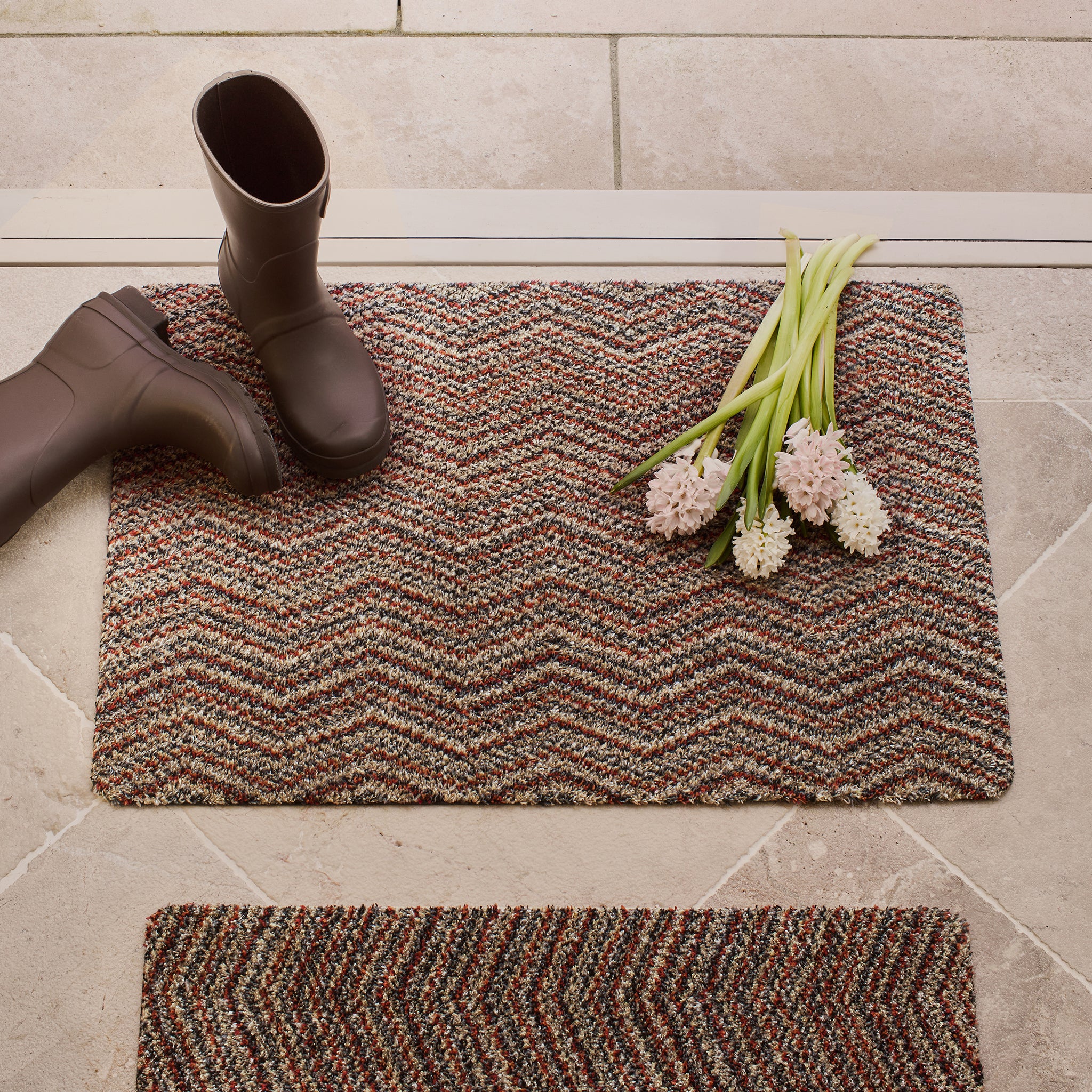 Plain - Candy Zig Zag Doormat