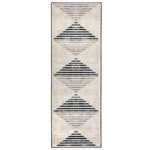 Hug Rug Chevron Charcoal Washable Runner