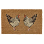 Chickens Coir Doormat 1