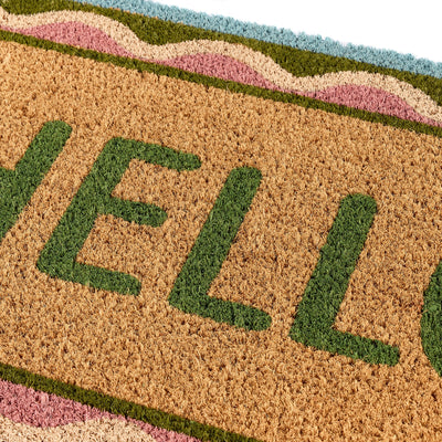 Hello Scallop Coir Doormat 4