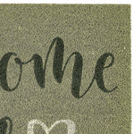 Welcome Sage Coir Doormat 3