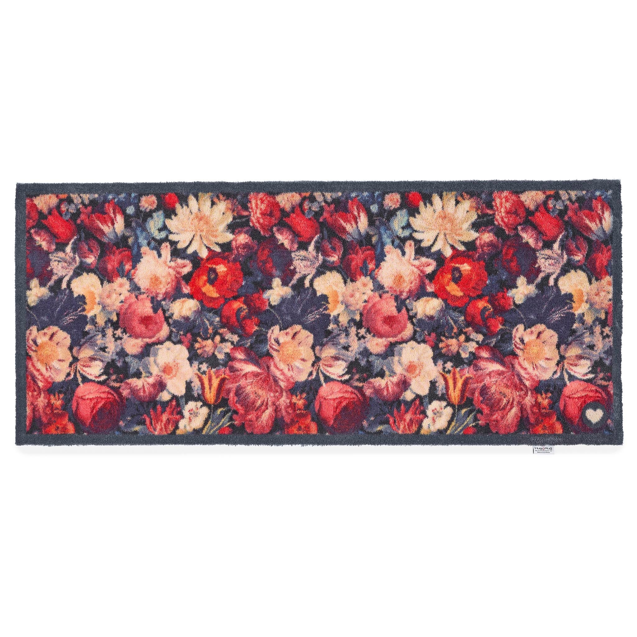 Dark Florals Washable Doormat