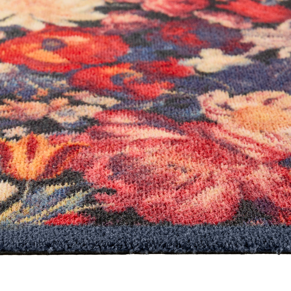 Dark Florals Washable Doormat 3