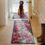 Dark Florals Washable Doormat 2