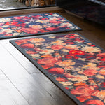 Dark Florals Washable Doormat 4