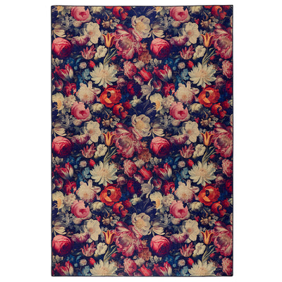 Eco Washable Dark Florals Rug