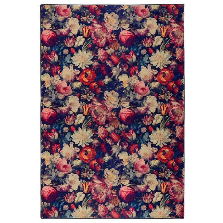 Eco Washable Dark Florals Rug