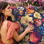 Hug Rug Dark Florals Machine Washable Rug 