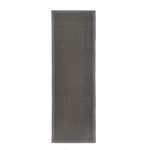 Sisal Rug Runner Grey with Dark Grey Border